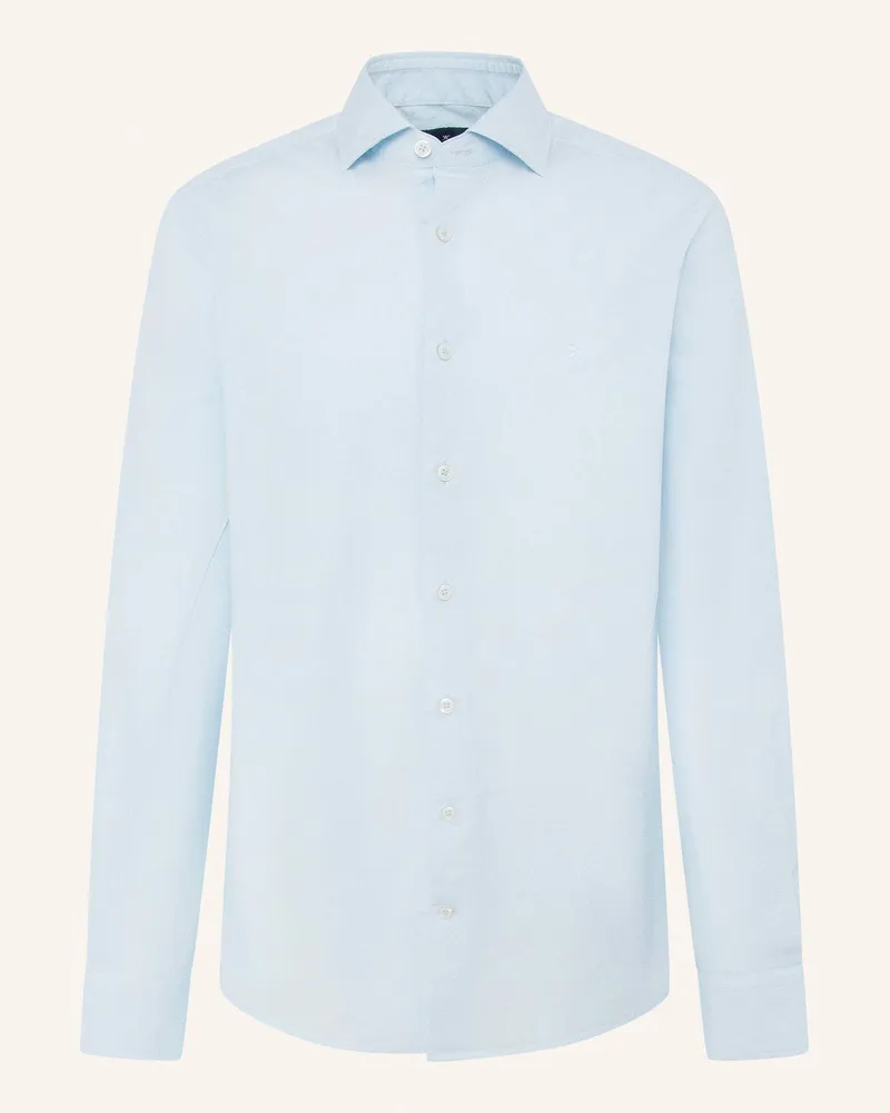 Hackett Freizeithemd ESS GMT DYE STRET POP Hellblau