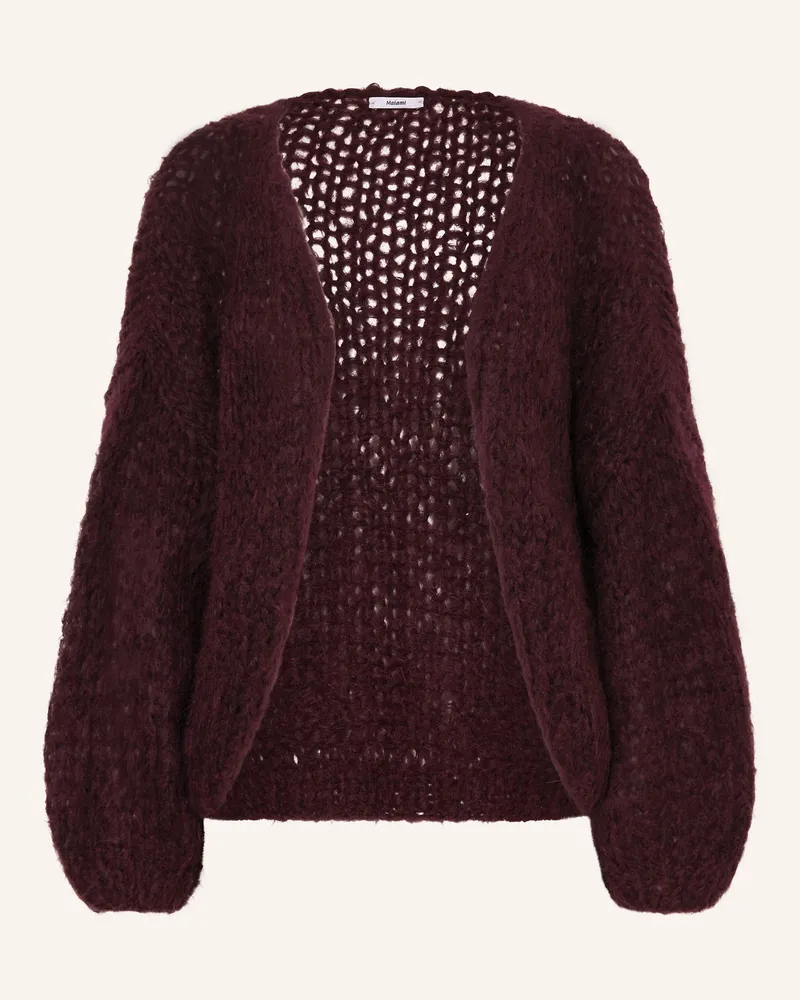 MAIAMI Strickhülle aus Alpaka Dunkelrot