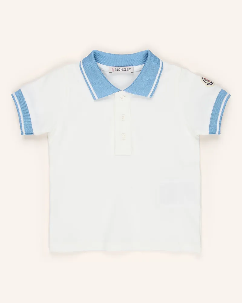 Moncler Piqué-Poloshirt weiss Weiss