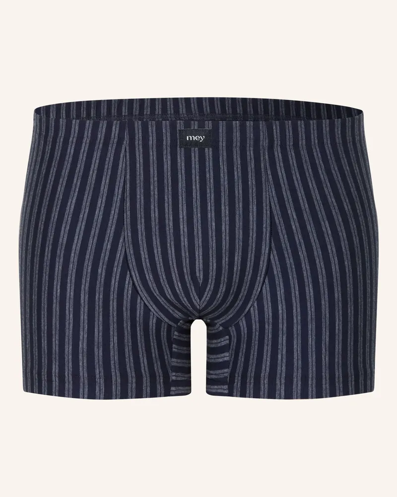 Mey Boxershorts Serie Denim Stripes blau Dunkelblau