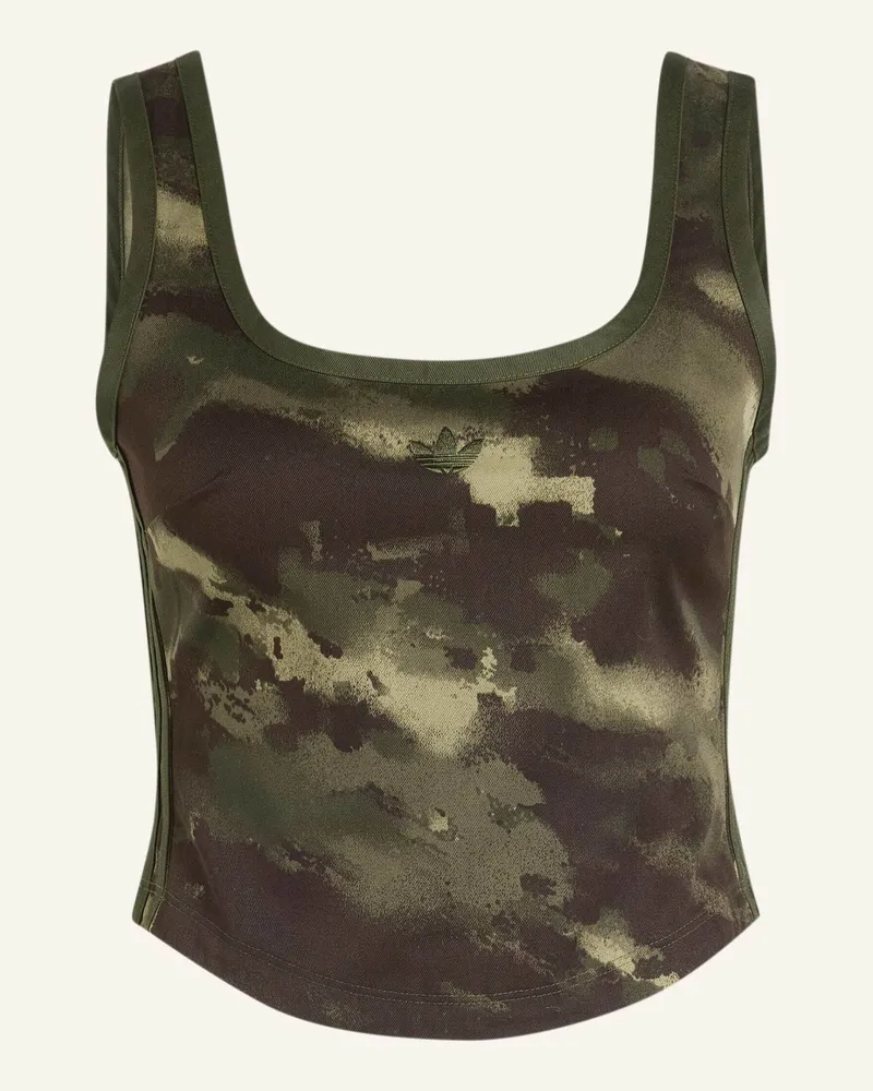 adidas Camo Corset Hemd weiss Schwarz