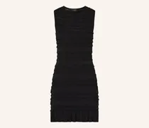 Strickkleid Avela Mit Rüschen schwarz
