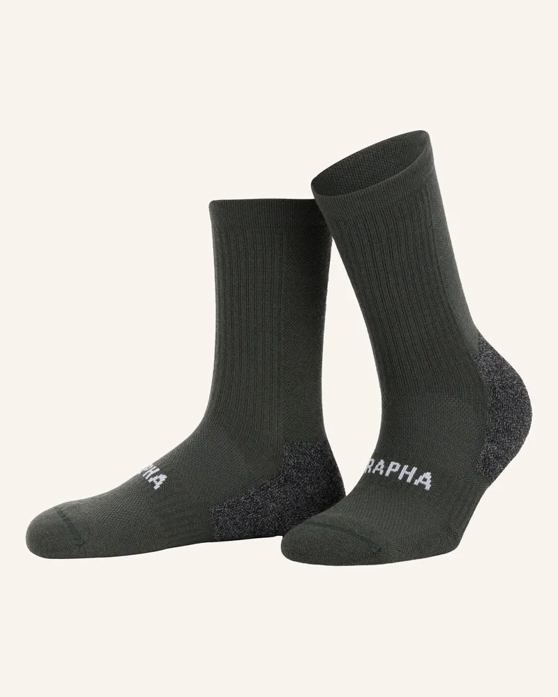 Rapha Radsocken Pro Team Winter Mit Merinowolle gruen Dunkelgrün