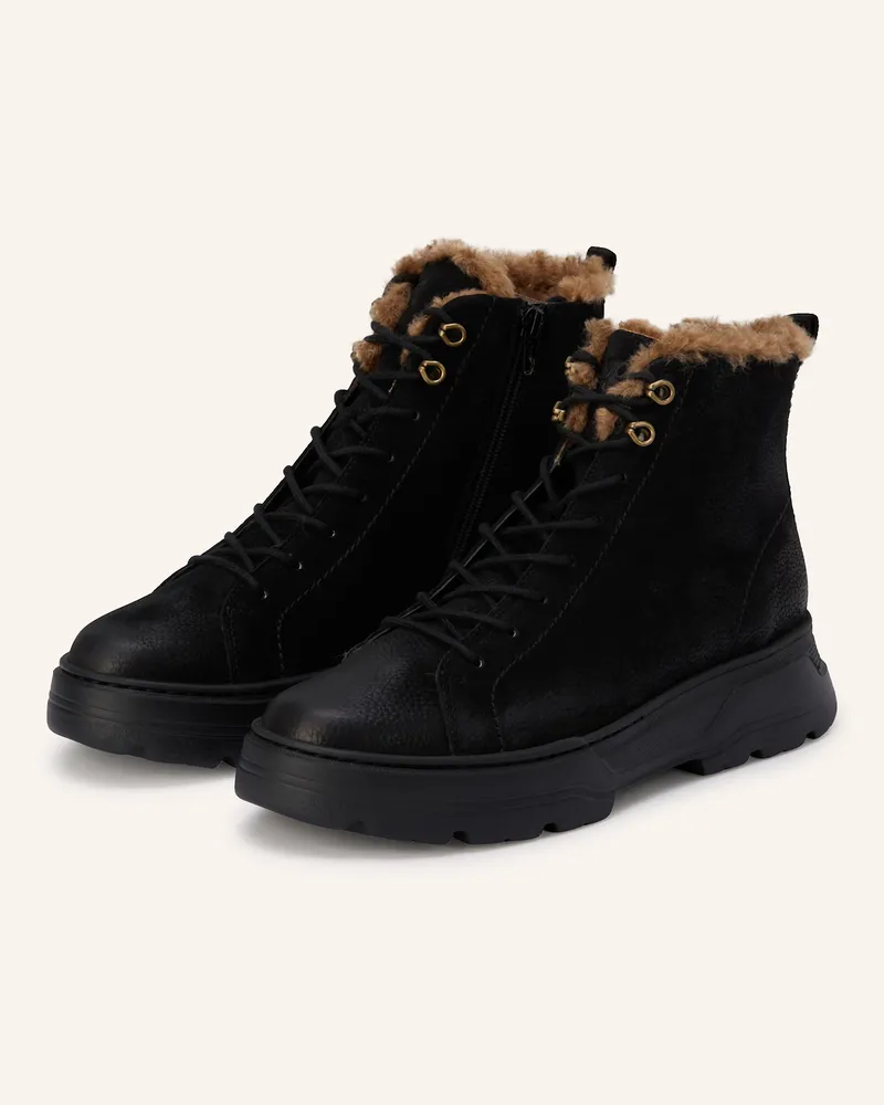 paul green Schnürboots Schwarz