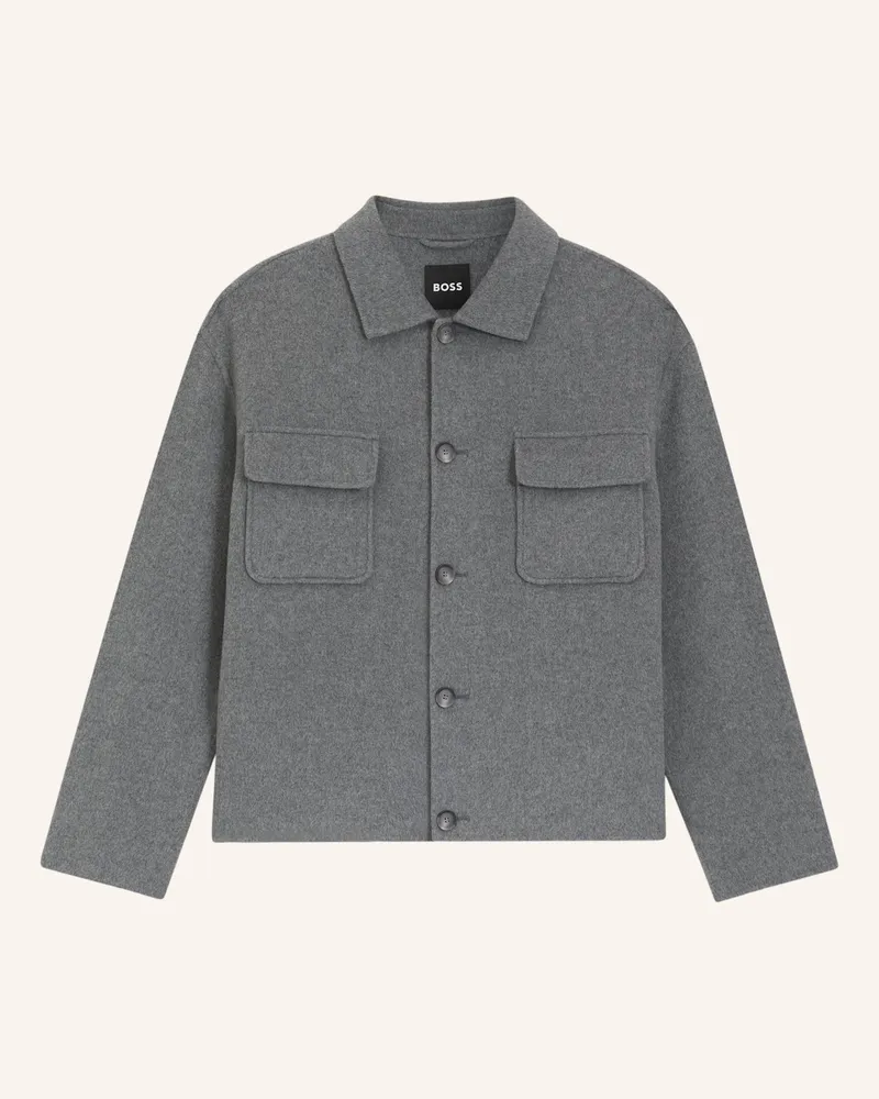 HUGO BOSS Blazer C-CADEN-OS-DF-254F Relaxed Fit Hellgrau