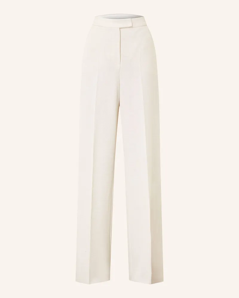 Max Mara Marlenehose Attinia Aus Jersey weiss Creme