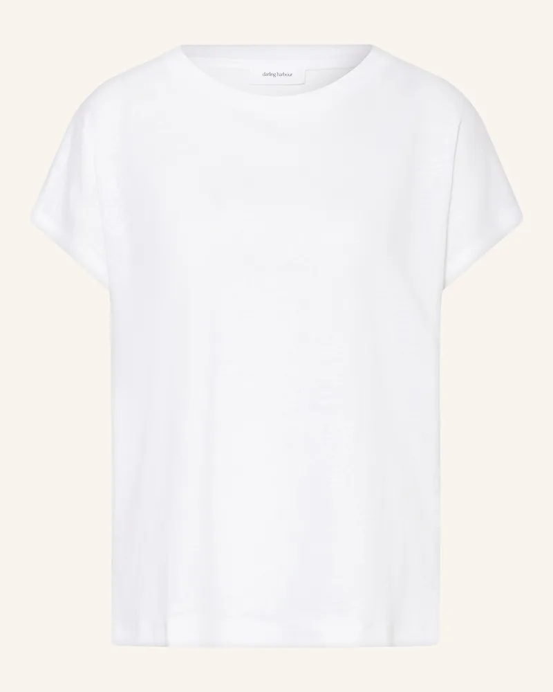 Darling Harbour T-Shirt Aus Leinen weiss Weiss