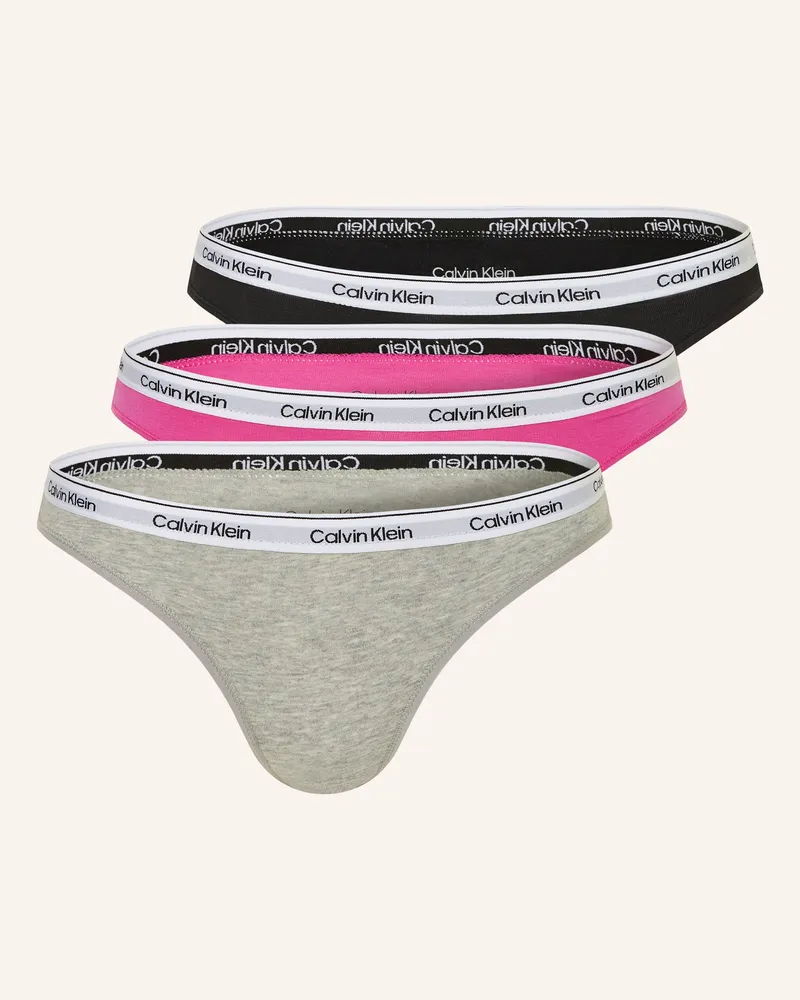 Calvin Klein 3er-Pack Slips pink Pink