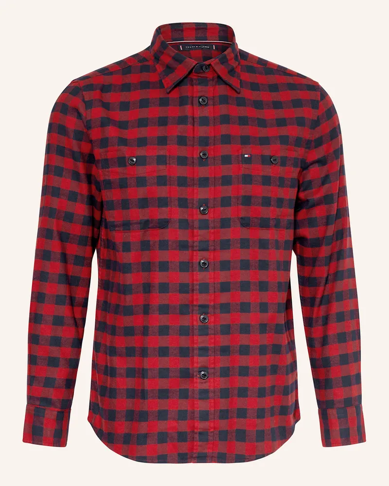 Tommy Hilfiger Hemd Regular Fit Rot