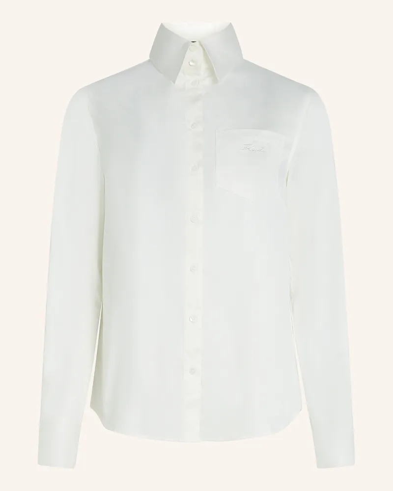 Karl Lagerfeld Bluse weiss Weiss