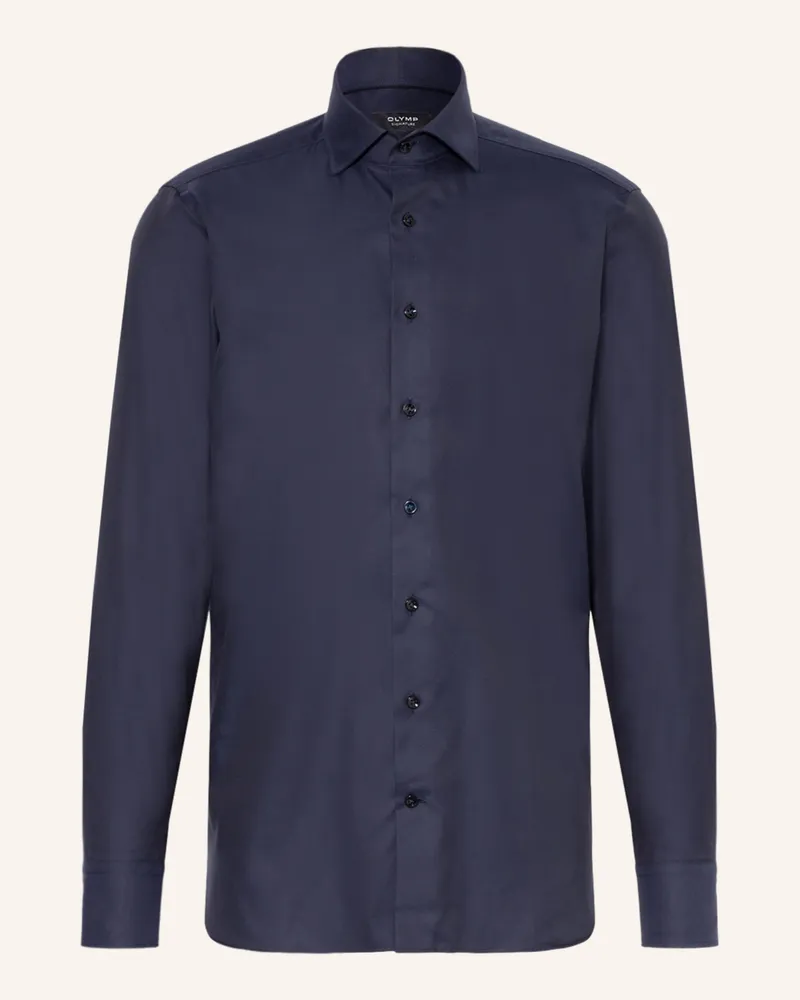 Olymp Hemd Tailored Fit blau Dunkelblau