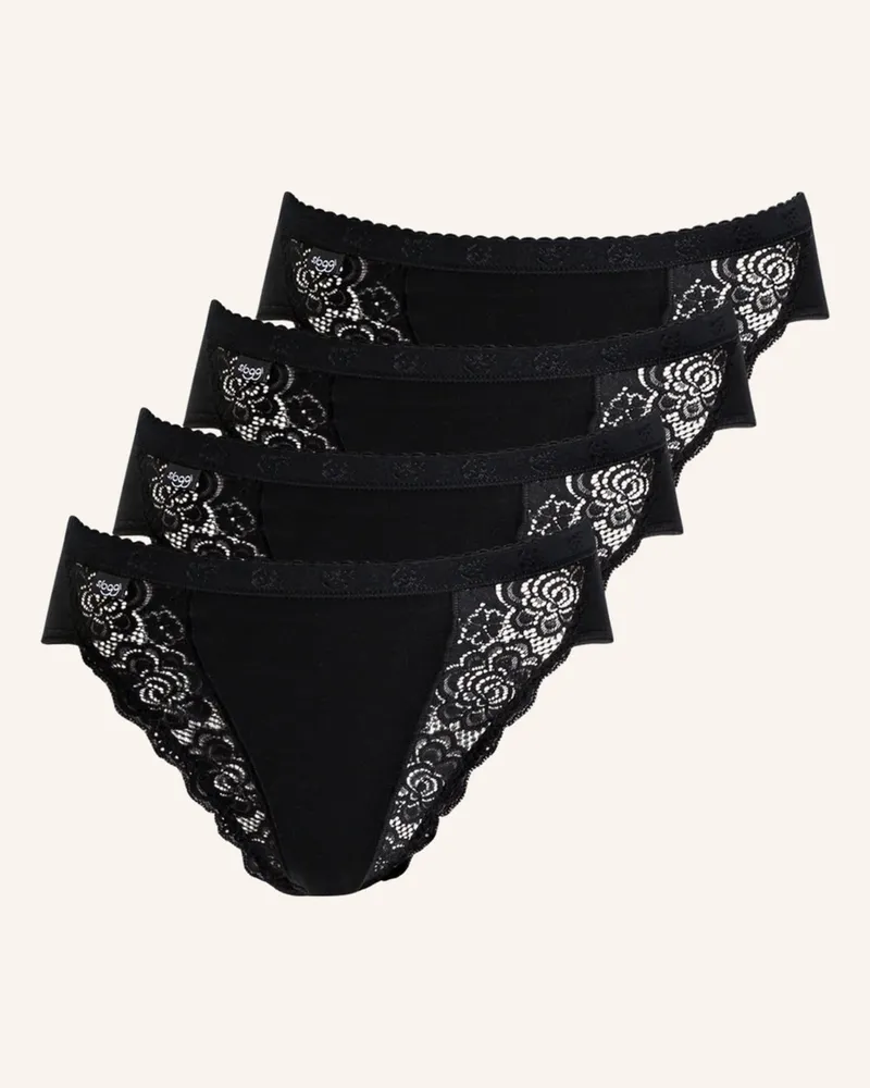 Sloggi 4er-Pack Slips Chic schwarz Schwarz