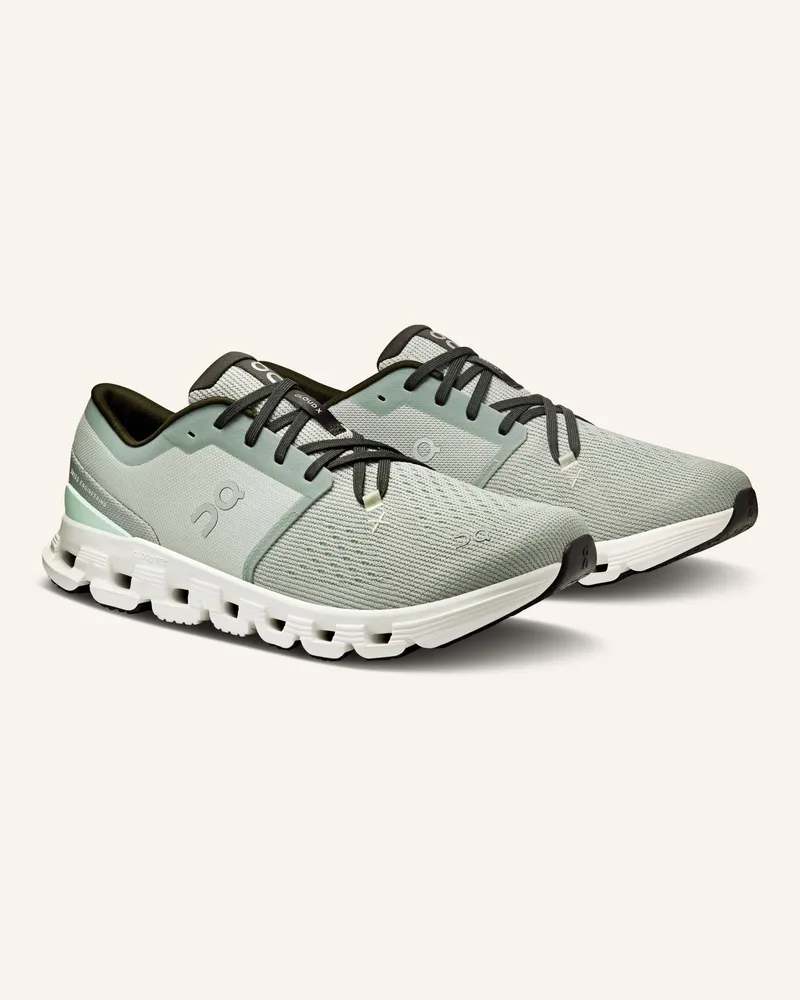 ON Fitnessschuhe Cloud X 4 gruen Hellgrün
