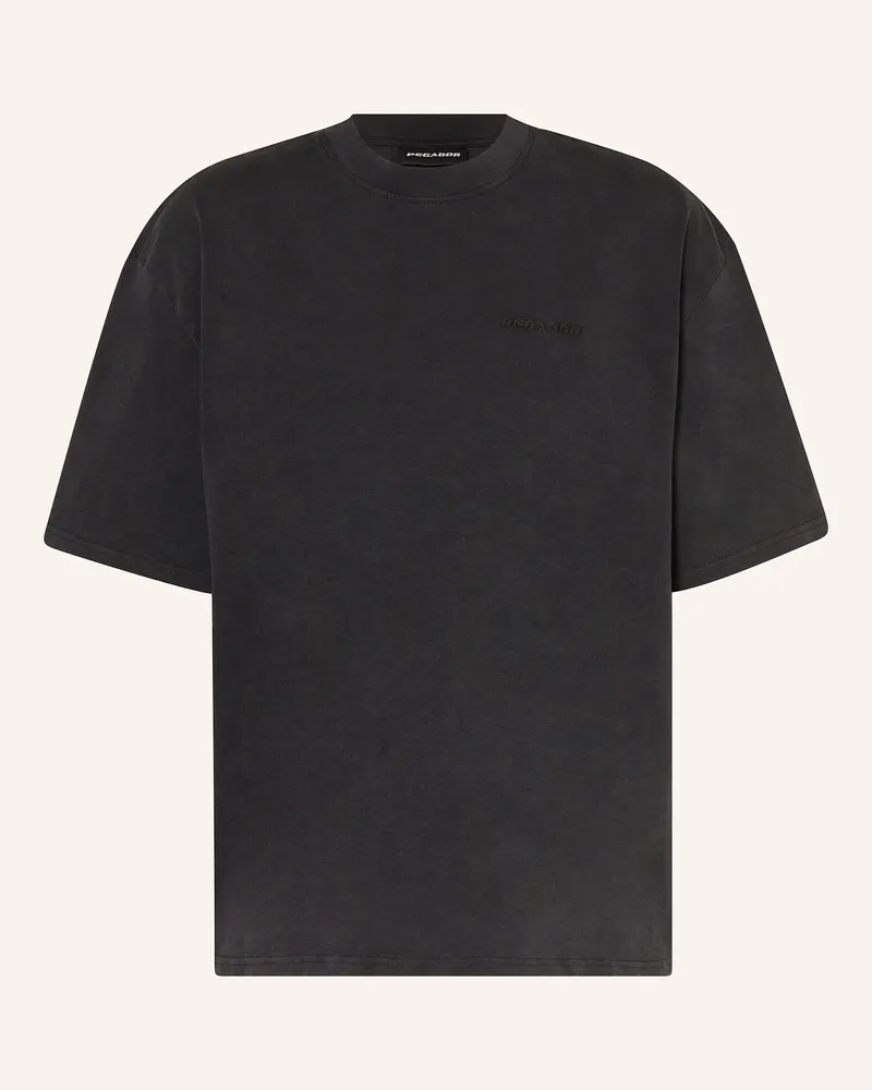 PEGADOR Oversized-Shirt Schwarz