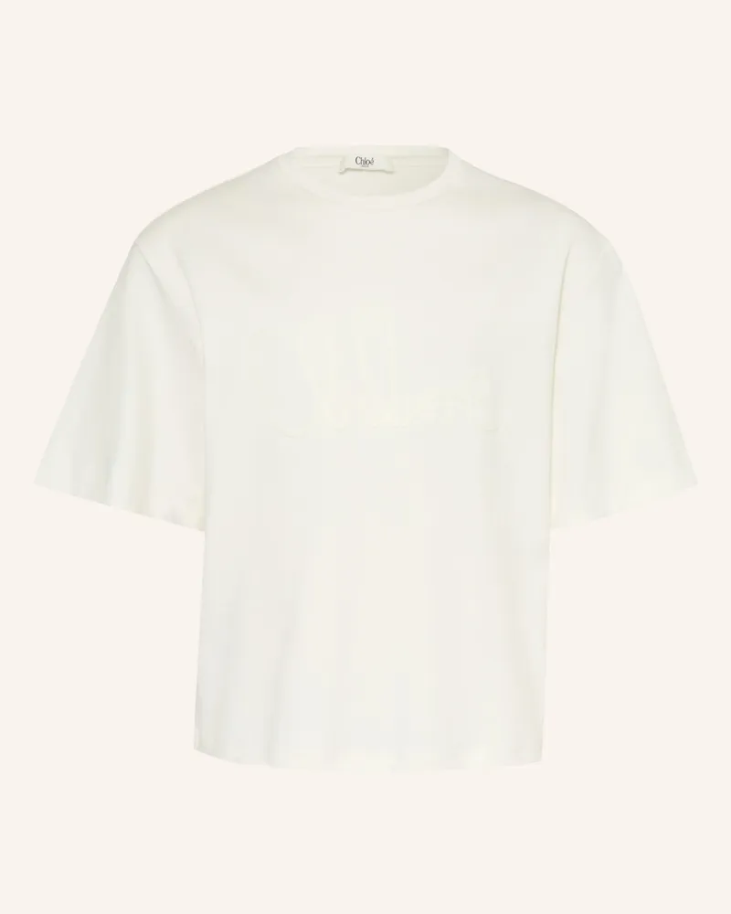 Chloé T-Shirt weiss Creme