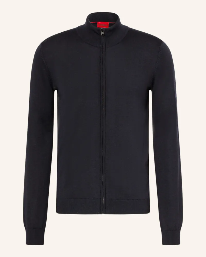HUGO BOSS Strickjacke SAN JORGE Dunkelblau