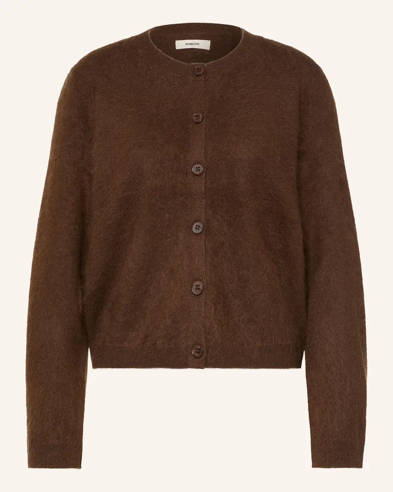 Suncoo Strickjacke Galina braun Dunkelbraun