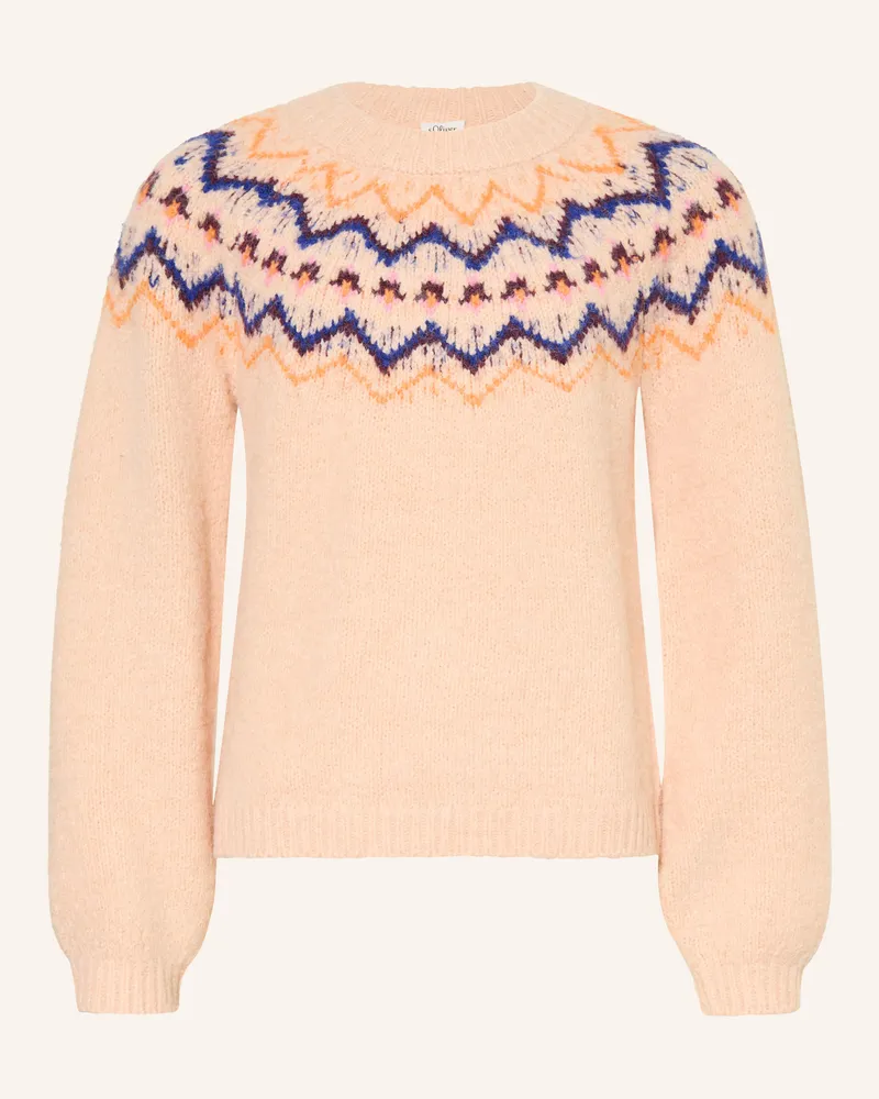 S.Oliver Pullover rosa Hellorange