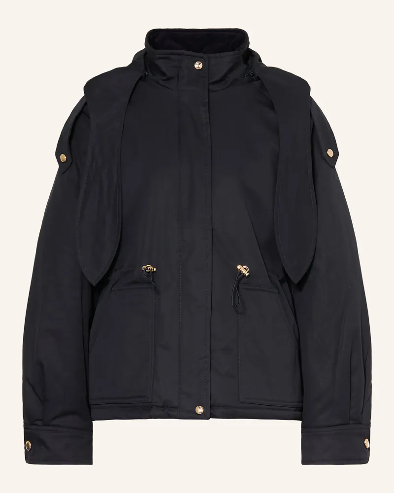 Maje Parka Mit Abnehmbarer Kapuze blau Dunkelblau