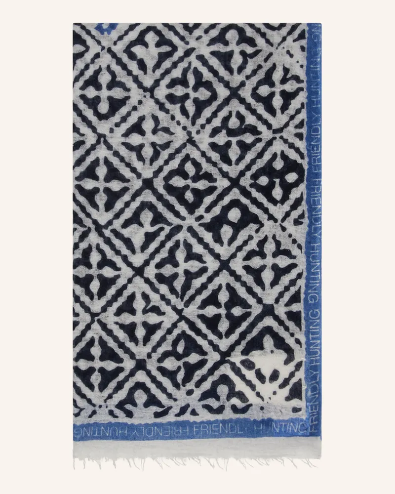 Friendly Hunting Cashmere-Schal EYES OF MARAKECH Dunkelblau
