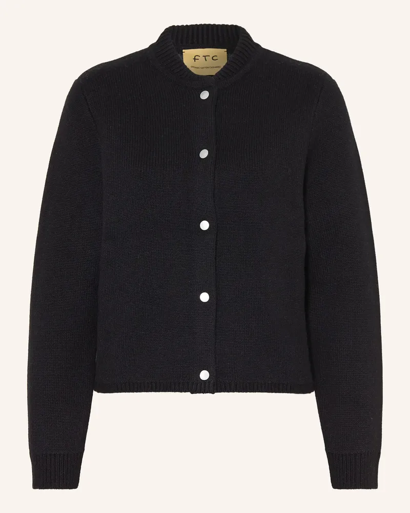 FTC Cashmere Strickjacke schwarz Schwarz