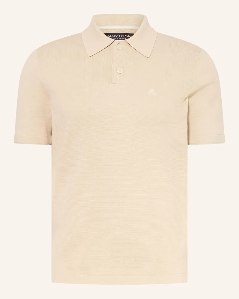 Marc O'Polo Strick-Poloshirt Beige