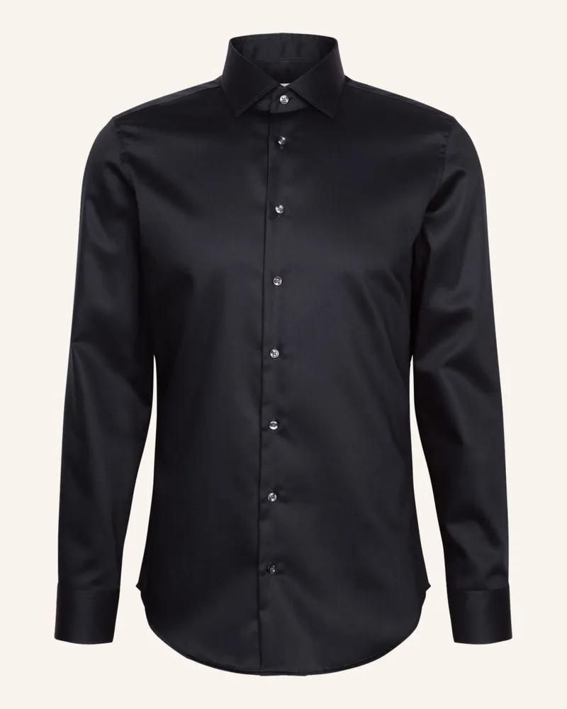 Seidensticker Business Hemd Slim Fit Schwarz