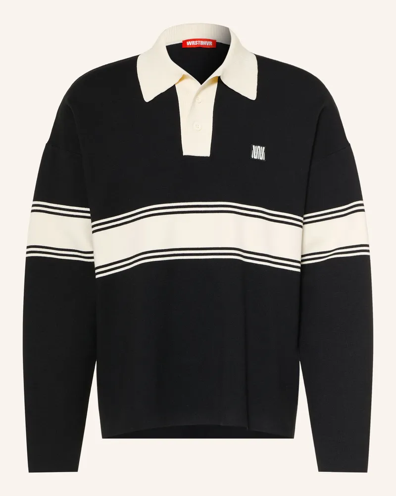 WRSTBHVR Strick-Poloshirt Lev v2 schwarz Schwarz