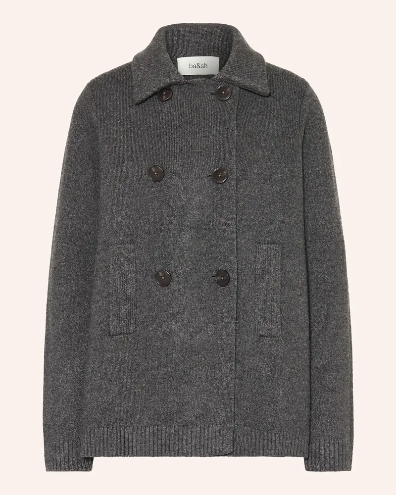 ba&sh Strickjacke Vesta grau Dunkelgrau
