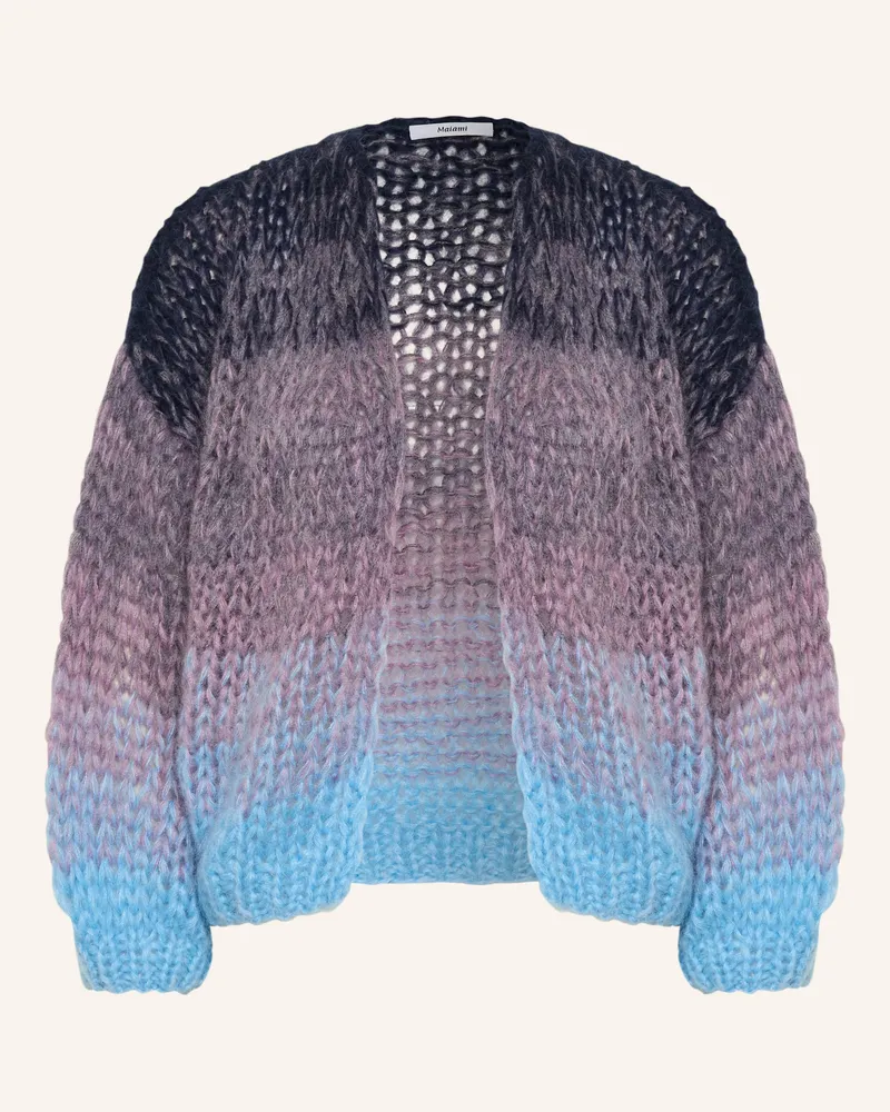 MAIAMI Strickhülle Mit Mohair blau Lila