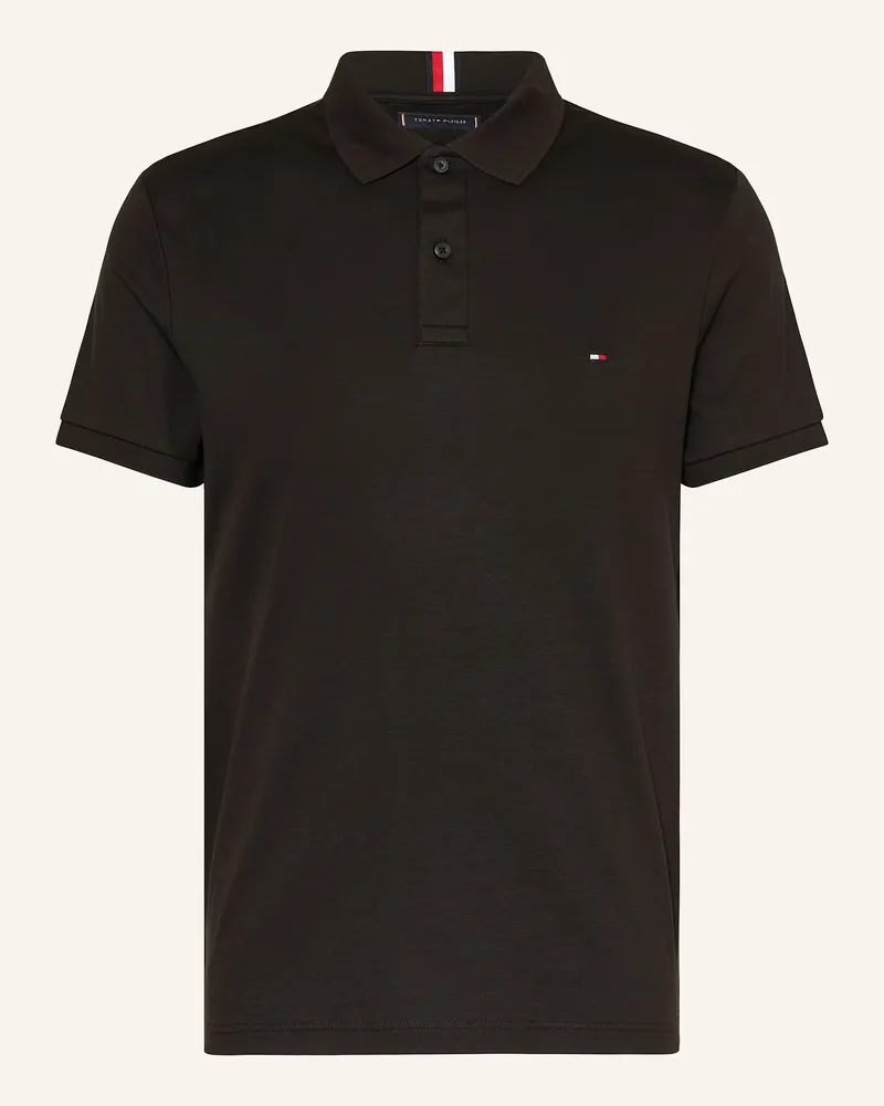 Tommy Hilfiger Jersey-Poloshirt Regular Fit Schwarz