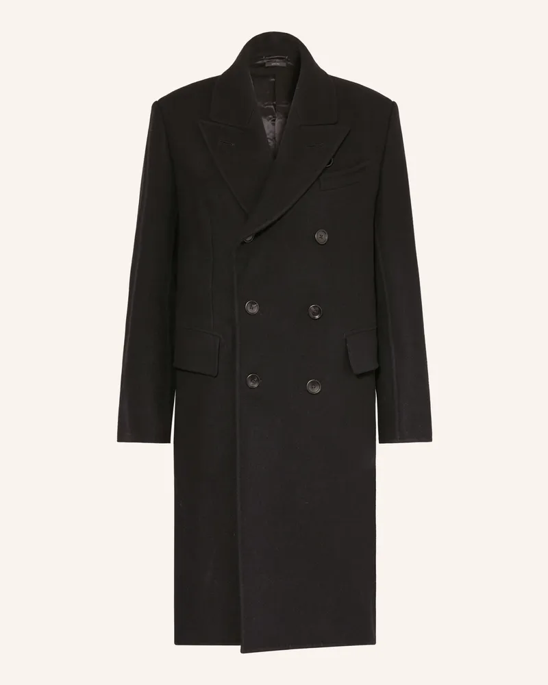 Tom Ford Wollmantel schwarz Schwarz