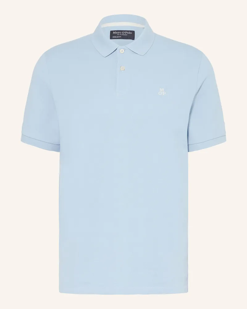 Marc O'Polo Piqué-Poloshirt Regular Fit Hellblau