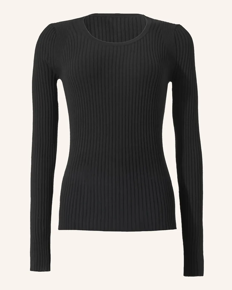 Wolford Pullover FINE MERINO RIB TOP L. SLEEVES Schwarz