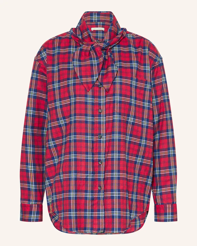 lilienfels Flanellbluse Rot