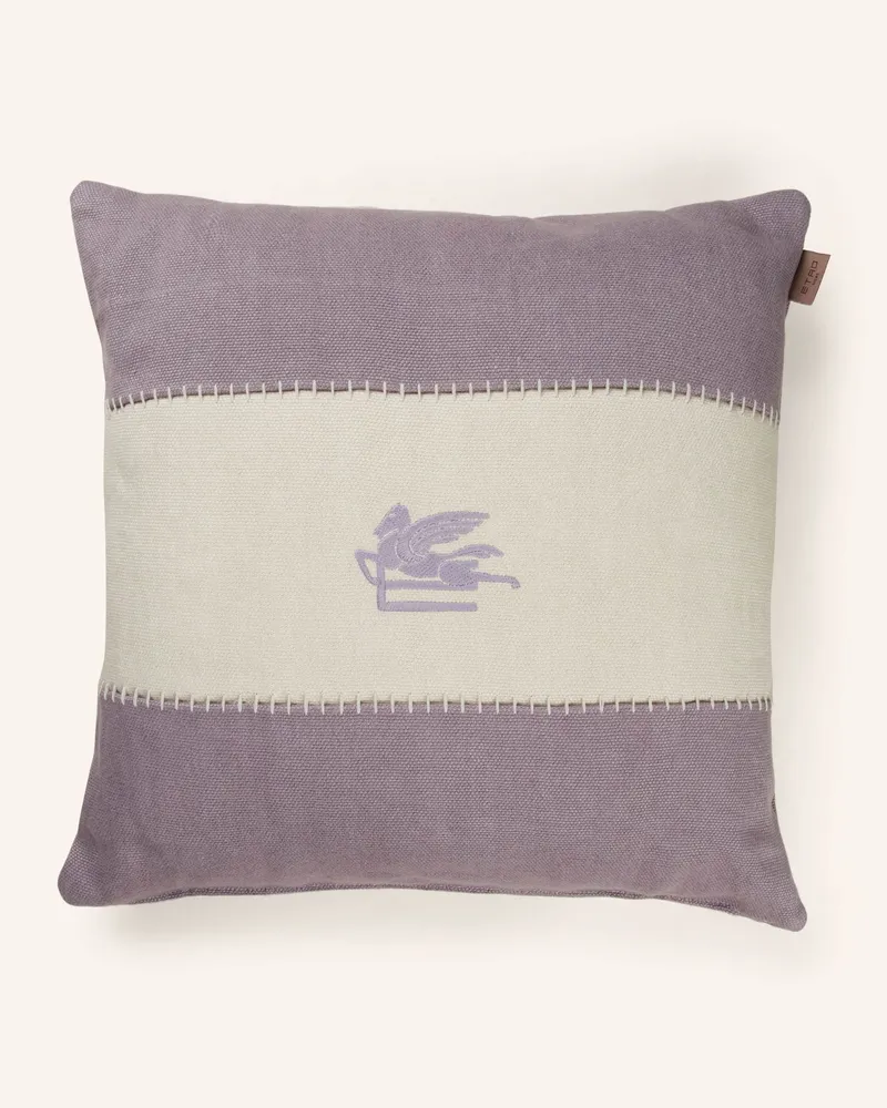 Etro Dekokissen aus Leinen Helllila