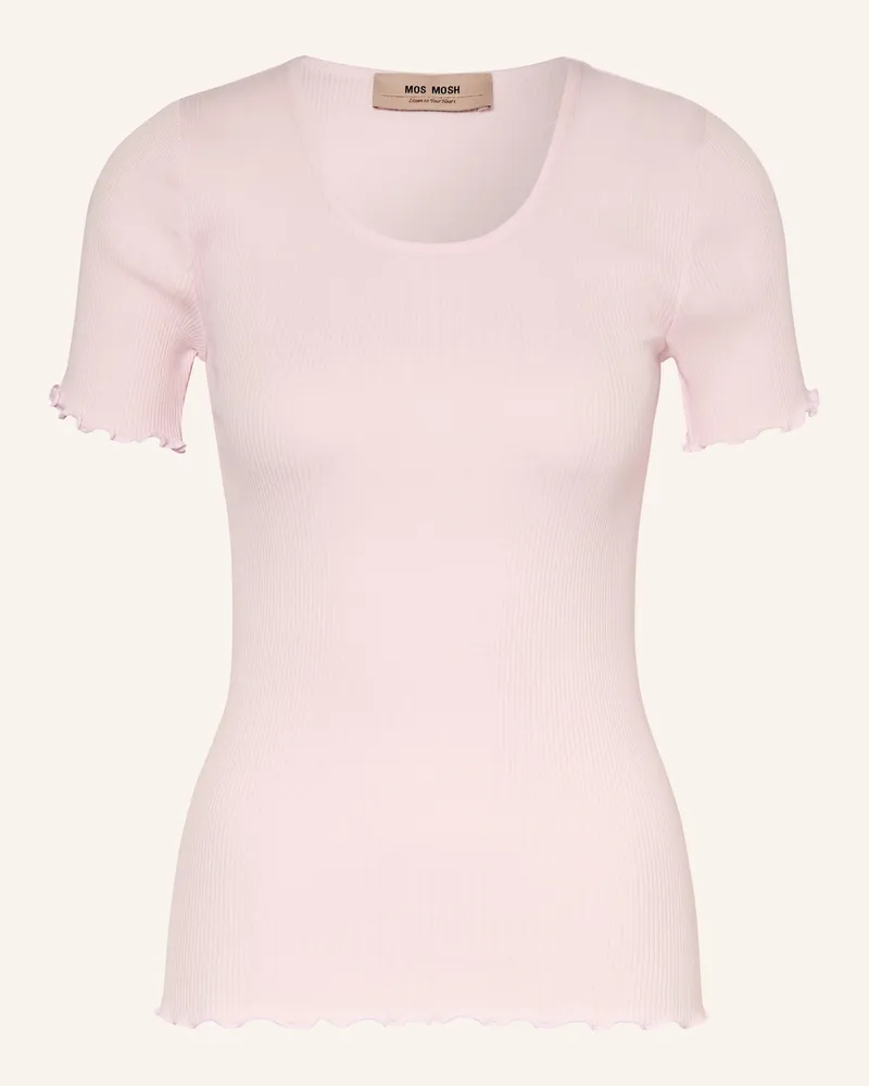 Mos Mosh T-Shirt Mmelaine Mit Seide rosa Hellrosa