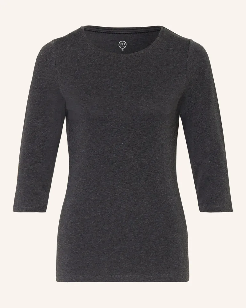 Boviva Shirt mit 3/4-Arm Dunkelgrau