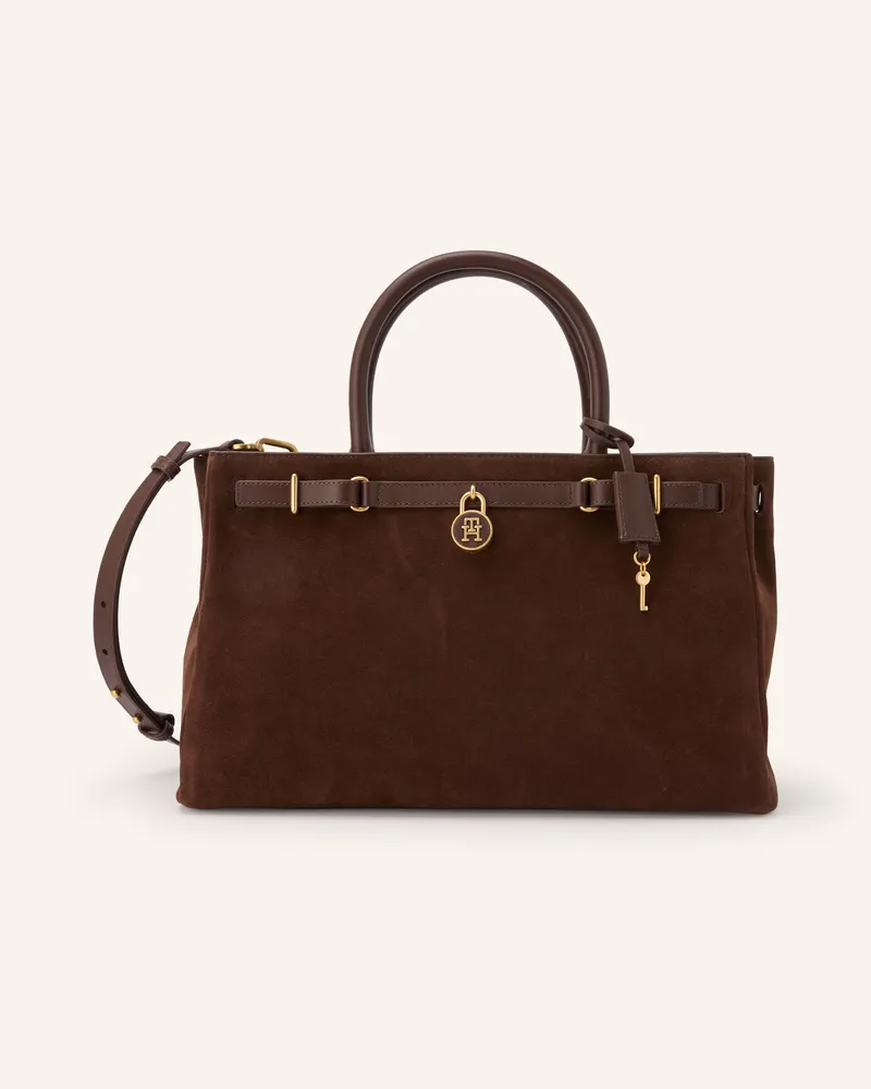 Tommy Hilfiger Handtasche braun Dunkelbraun