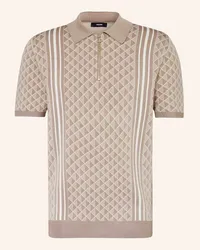 Reiss Strick-Poloshirt SANDERSON Beige