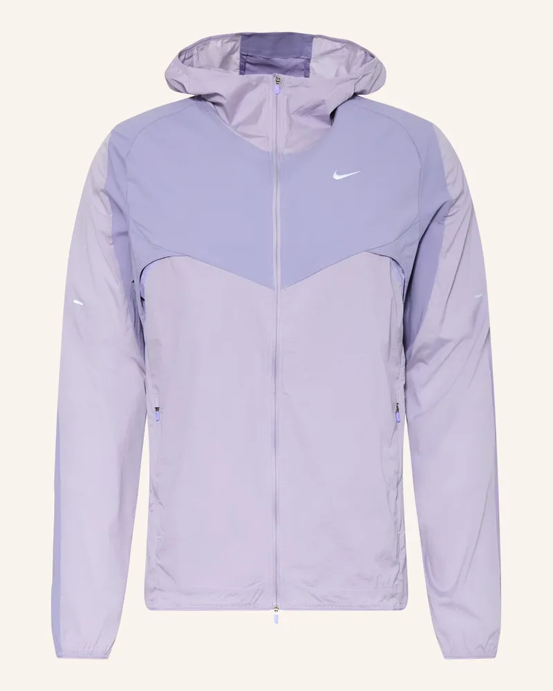 Nike Laufjacke Stride Plus lila Blaugrau