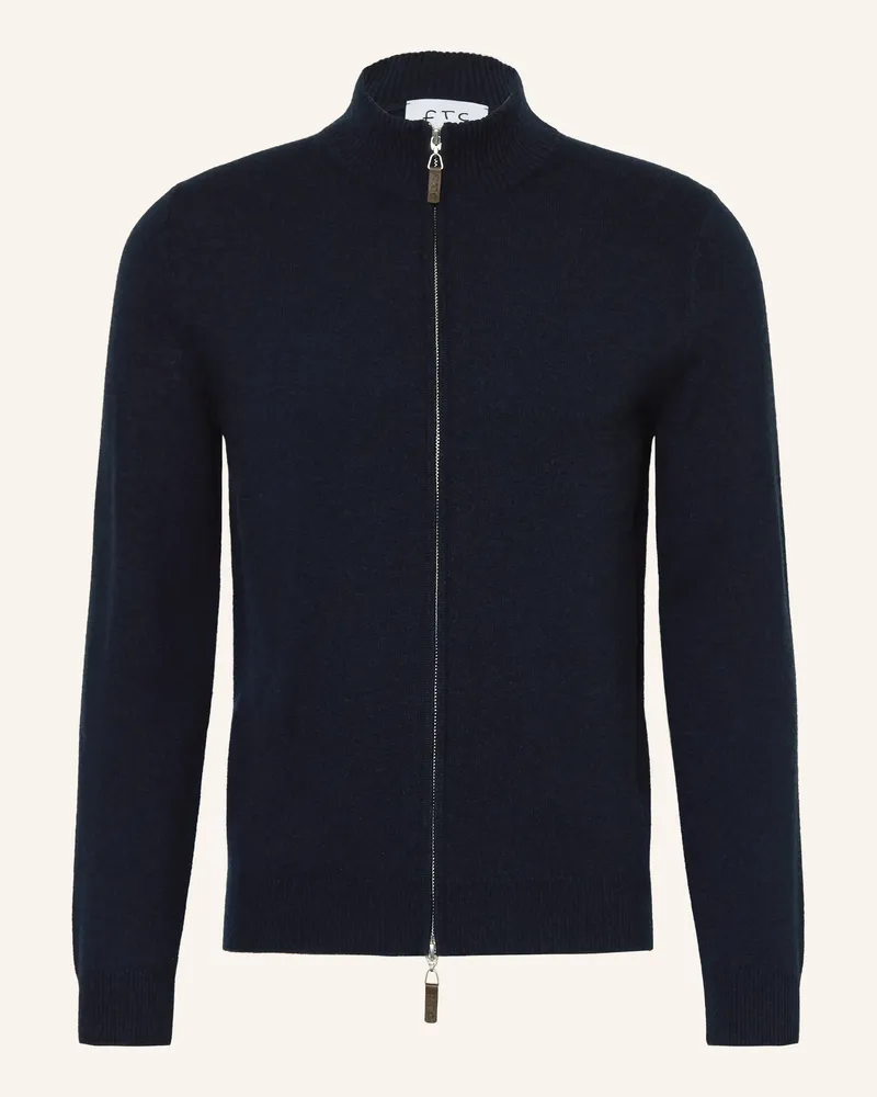 FTC Cashmere Strickjacke Aus Cashmere blau Dunkelblau