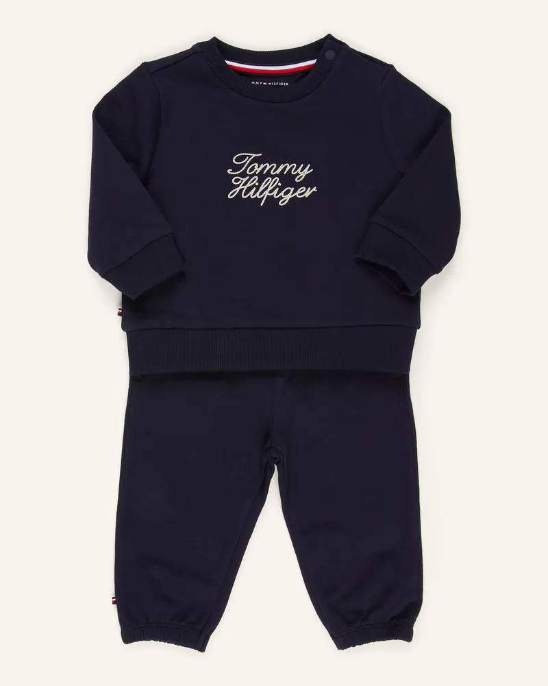 Tommy Hilfiger Set: Sweatshirt Und Sweatpants blau Dunkelblau