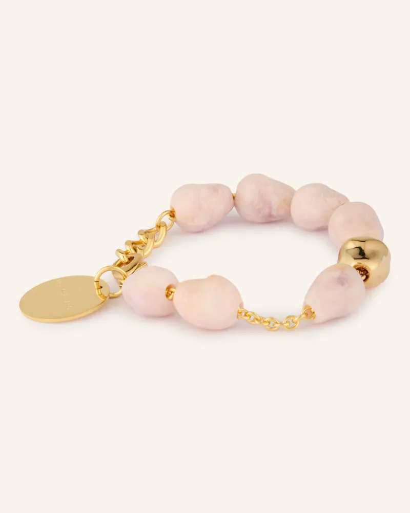 Vanessa Baroni Armband Organic Pearl rosa Gold