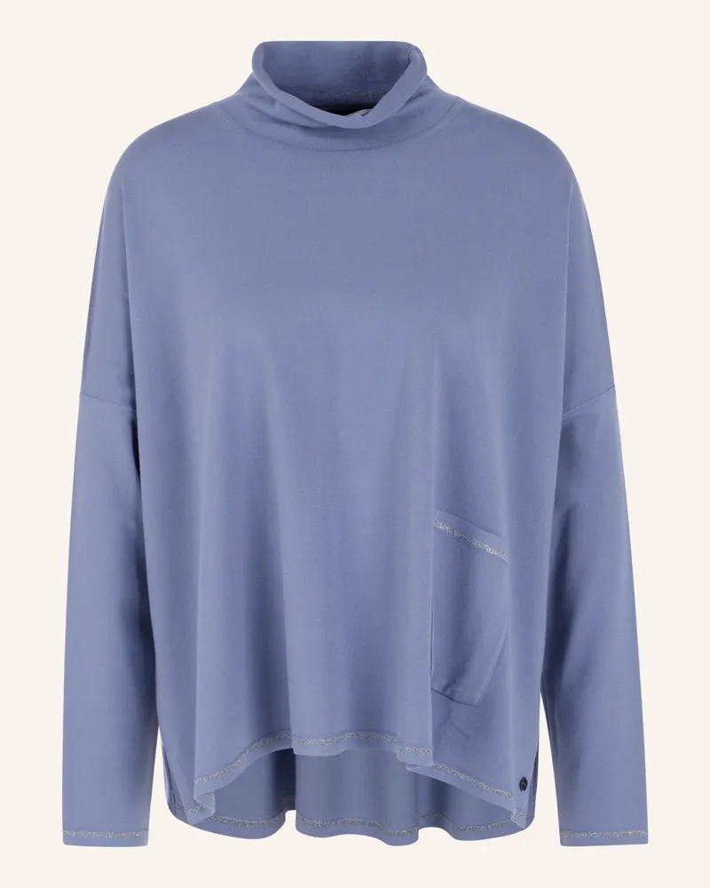 Marc Cain Pullover mit Glitzergarn Lila