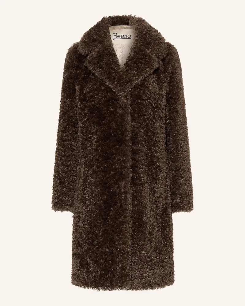 Herno Teddyfell-Jacke braun Braun