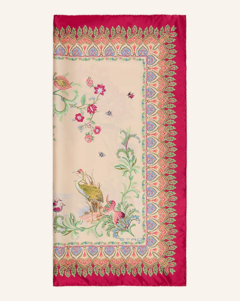 Etro Seidentuch Rigoletto pink Beige