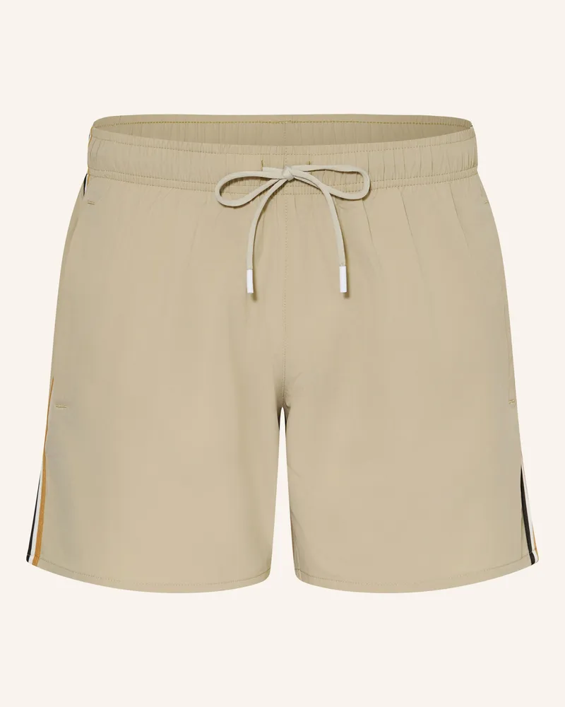 HUGO BOSS Badeshorts Iconic beige Hellgrün