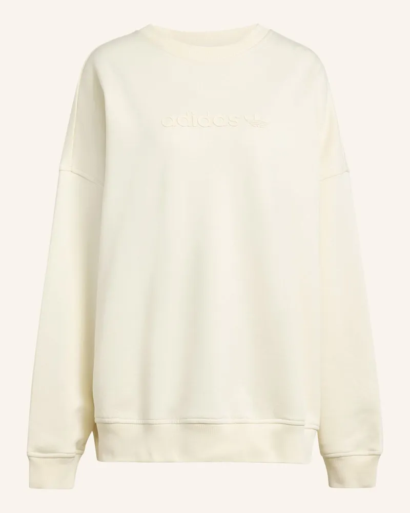 adidas ESSENTIALS LINEAR OVERSIZED SWEATSHIRT Weiss