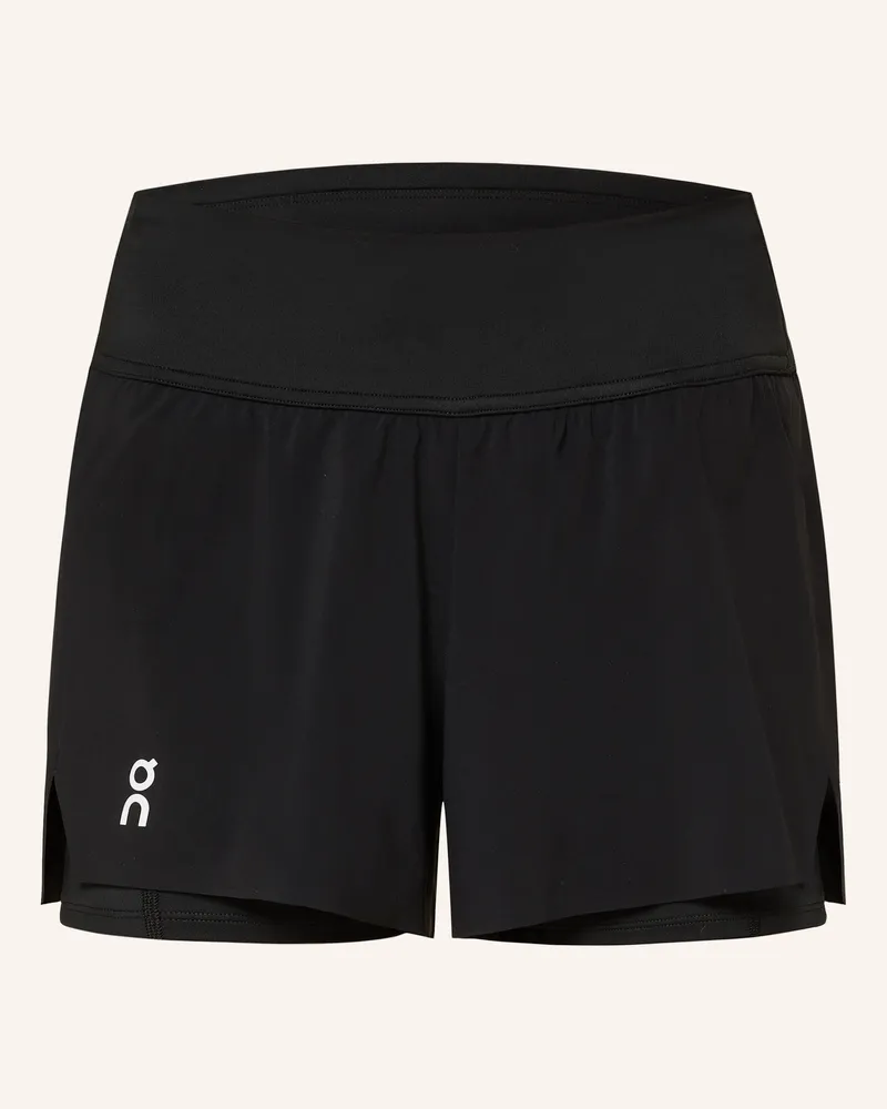 ON 2-in-1-Tennisshorts COURT Schwarz